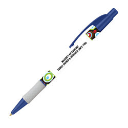 Customized Design Wrap Metallic Colourama Pen with Frosted Grip