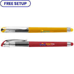 Customized Britebrand™ Soft Touch Maria Gelebration™ Gel Stylus Pen