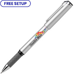 Customized Britebrand™ Silver Hughes Gelebration™ Gel Stylus Pen
