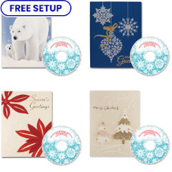 Customized Christmas Card with Personalized CD Mystery Pack