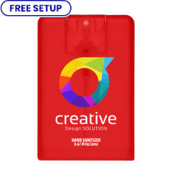 Customized Full Color 20 ml. Credit Card Shaped Hand Sanitizer