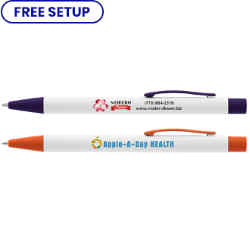 Customized Full Color White Metal Arlington Pen
