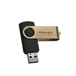 Customized USB Swivel Flash Drive - 4GB Memory