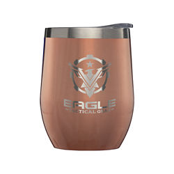 Customized 11 oz. Stainless Steel Gia Wine Glass with Laser Engraved Imprint