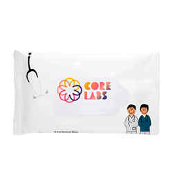Customized Antibacterial Pouch Wipes - Doctor and Nurse