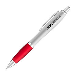 Customized Curvaceous Silver Matte Gel Pen